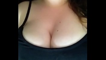 Big Titted Babe Licking Her Finger and Rubbing Her Pussy