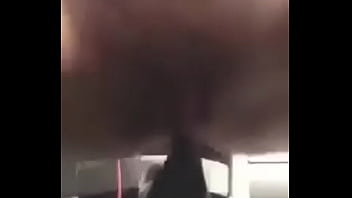 Horny thot rides a car shift like a dick