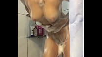 Russian teen naked and striptease to bathroom