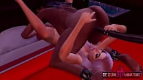 Bitch MILF Seduces Me with a Double Dildo - Sexual Hot Animations